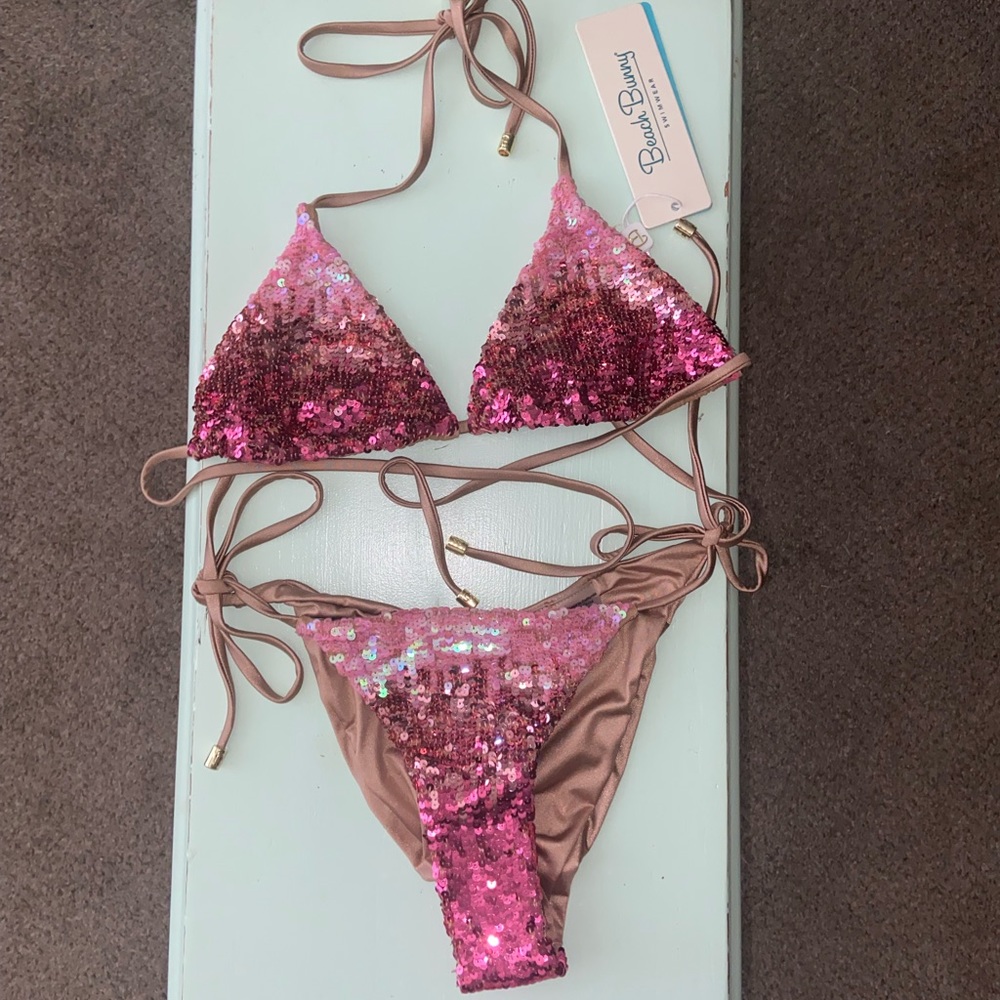 Beach Bunny 🩷 Pink Ariel Bikini Set - Picture 3 of 6